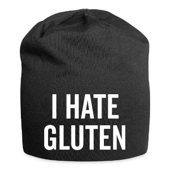 Ich hasse Gluten - Jersey-Beanie - Schwarz - Vorne
