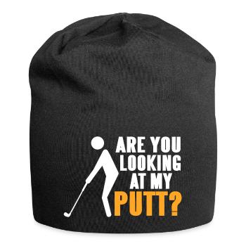 Drôle de bogey à chaque trou, putter jeté dans l'étang - Bonnet en jersey - noir - Devant