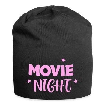 Pink Cinema Night - Jersey Beanie - black - Front