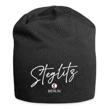 Steglitz - Berlin Flag - Berlin Bear - Jersey Beanie - black - Front