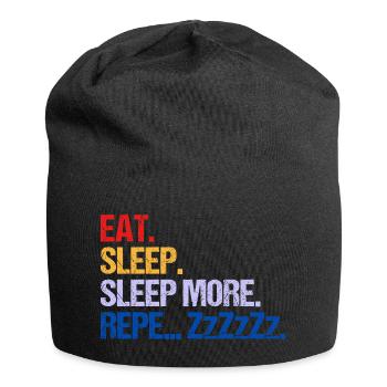 MANGER DORMIR DORMIR DORMIR PLUS ZzZzZ - Bonnet en jersey - noir - Devant