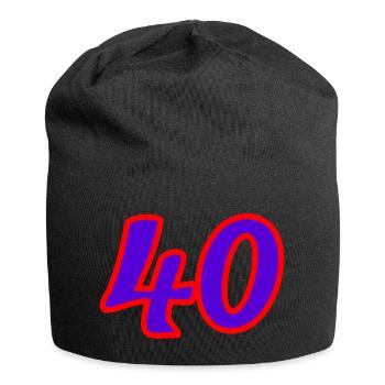 40. 40 YEARS. 40th ANNIVERSARY. 40 YEARS ANNIVERSARY. - Jersey Beanie - black - Front