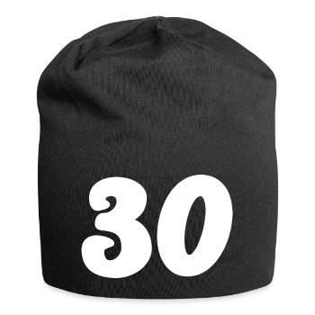 30. 30 YEARS. 30th ANNIVERSARY. 30 YEARS ANNIVERSARY. - Jersey Beanie - black - Front