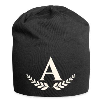A - Bonnet en jersey - noir - Devant