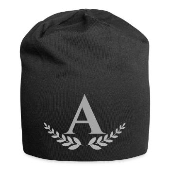 A - Bonnet en jersey - noir - Devant