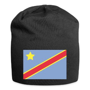 Congo flag - Jersey Beanie - black - Front