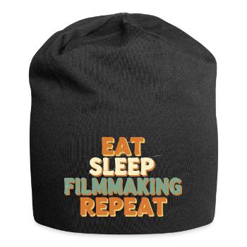Manger Sommeil Répéter le cinéma - Bonnet en jersey - noir - Devant