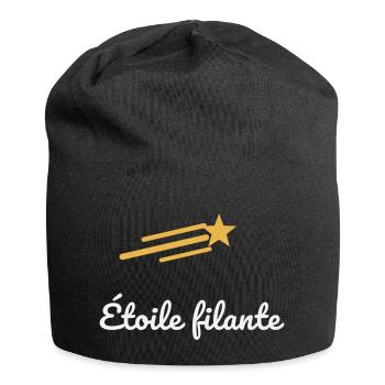 Étoile Filante Or Voeu Nuit Magie Rêve Chance - Jersey-Beanie - Schwarz - Vorne
