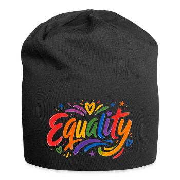 Equality Rainbow T-Shirt CSD Pride - Jersey Beanie - black - Front