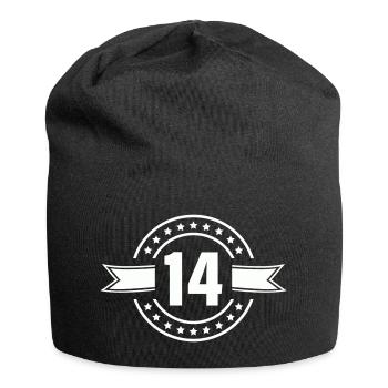 No.14 Badge Anniversary Design - Jersey Beanie - black - Front