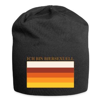 Ich bin Biersexuell - lustiges Bier Shirt - Jersey-Beanie - Schwarz - Vorne