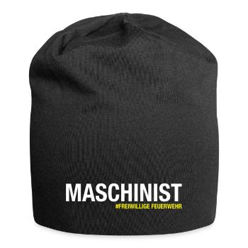 Maschinist - Freiwillige Feuerwehr - Jersey-Beanie - Schwarz - Vorne