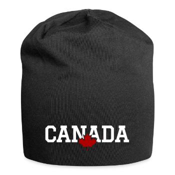 CANADA - Feuille d'érable - Bonnet en jersey - noir - Devant