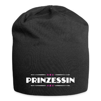 Prinzessin - Jersey-Beanie - Schwarz - Vorne