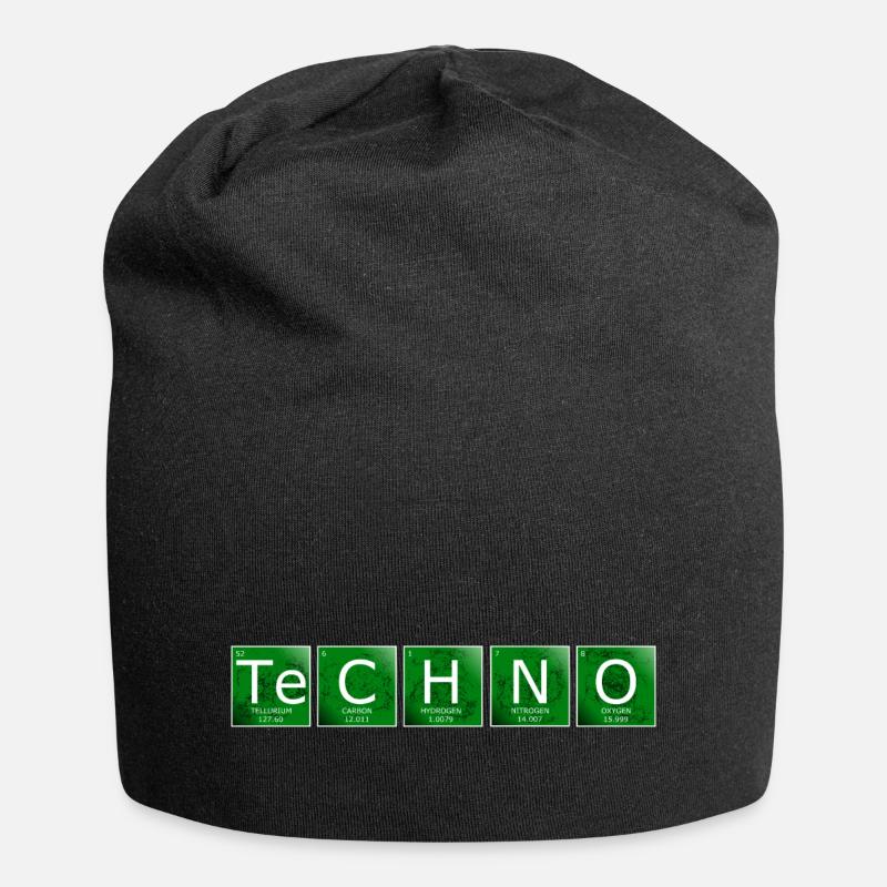 Techno - Jersey Beanie - black