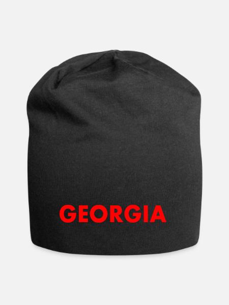 Georgia - Jersey-Beanie - Schwarz