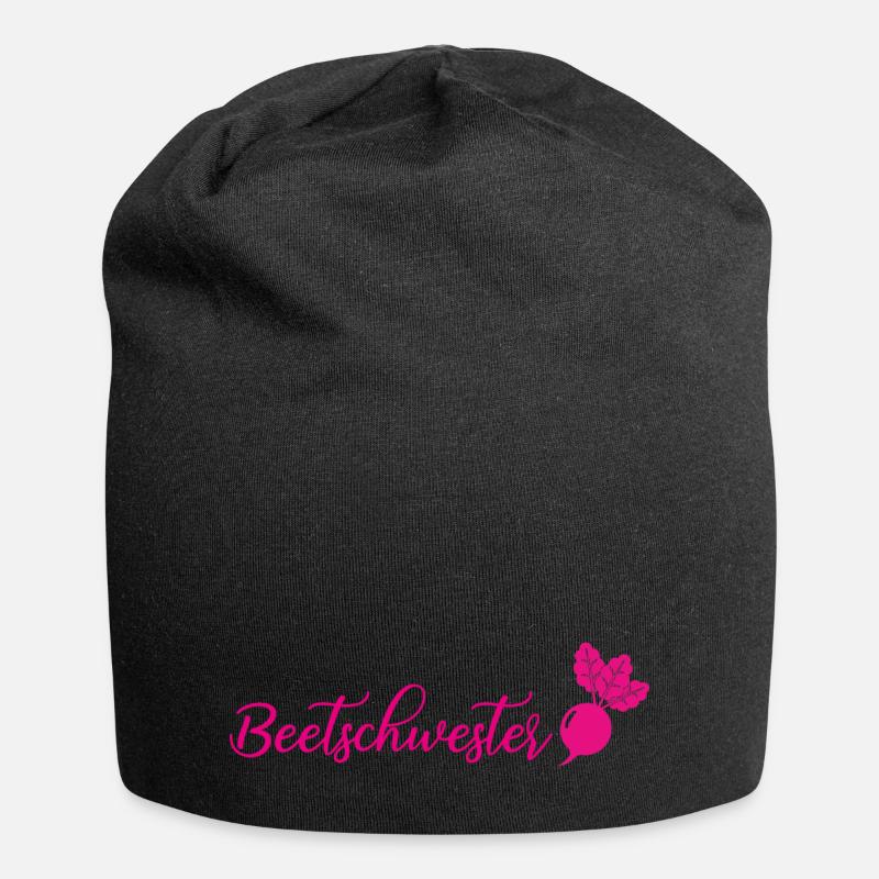 Beetschwester - Jersey-Beanie - Schwarz