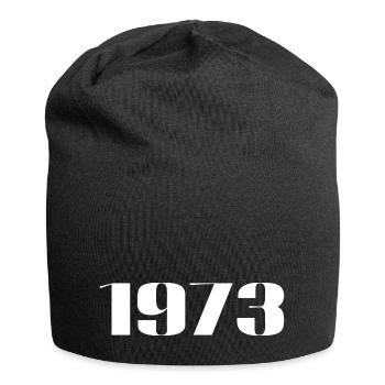 1973 - Cadeau né en 1973 - Bonnet en jersey - noir - Devant