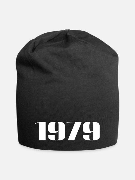 1979 - Geschenk geboren im Jahr 1979 - Jersey-Beanie - Schwarz