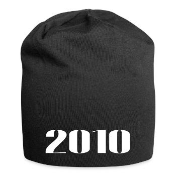 2010 - Cadeau né en 2010 - Bonnet en jersey - noir - Devant
