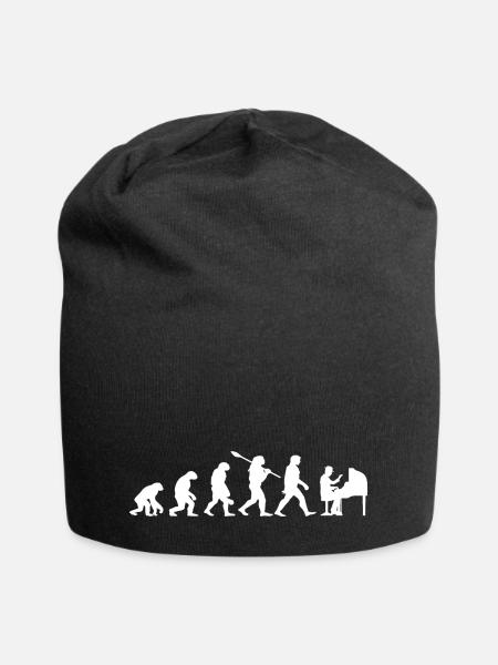 Evolution Klavier Pianist Klavier - Jersey-Beanie - Schwarz