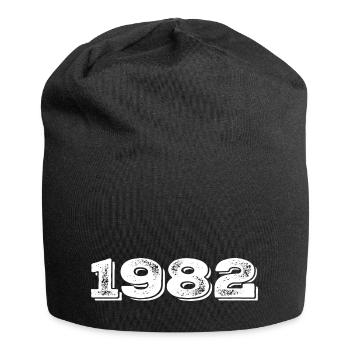 Geburtstagsgeschenk 1982 - 1982 - Jersey-Beanie - Schwarz - Vorne