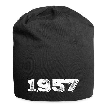 Geburtstagsgeschenk 1957 - 1957 - Jersey-Beanie - Schwarz - Vorne