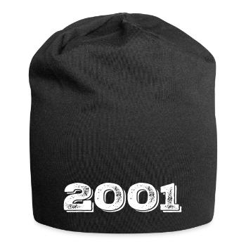 Geburtstagsgeschenk 2001 - 2001 - Jersey-Beanie - Schwarz - Vorne