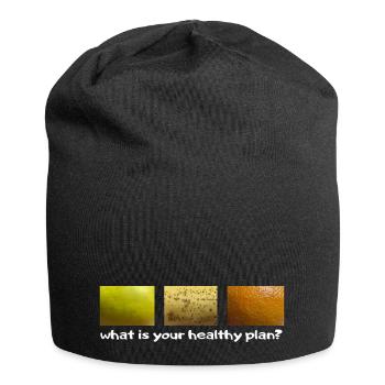 Healthy Plan - Jersey Beanie - black - Front