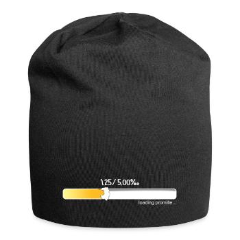 Promille Ladebalken - Jersey-Beanie - Schwarz - Vorne