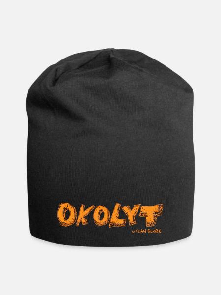 Clan Silure Wear - Design Okolyt single orange - Jersey-Beanie - Schwarz