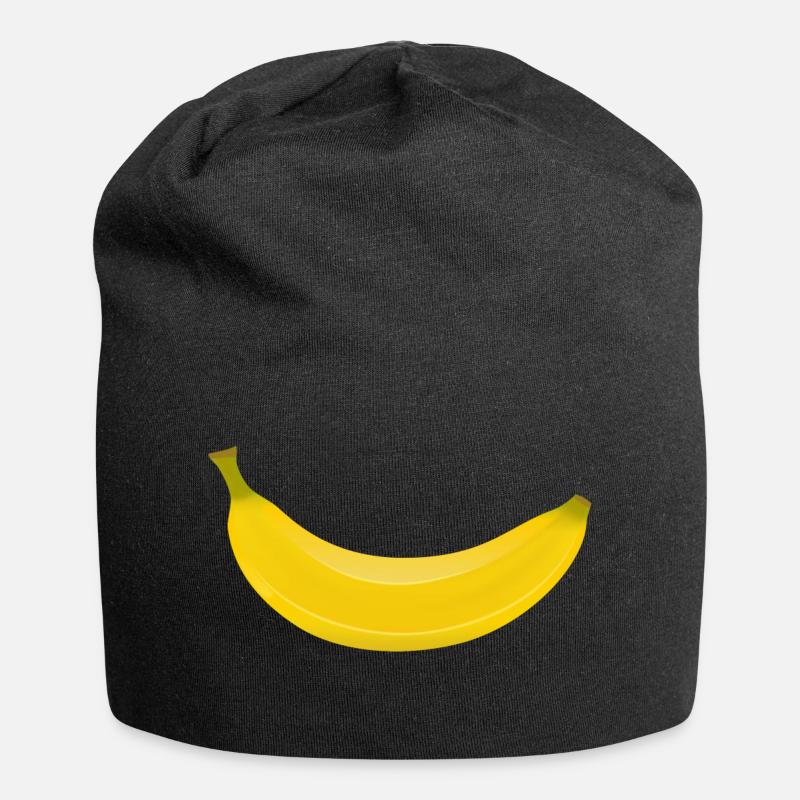 Banane - Jersey-Beanie - Schwarz