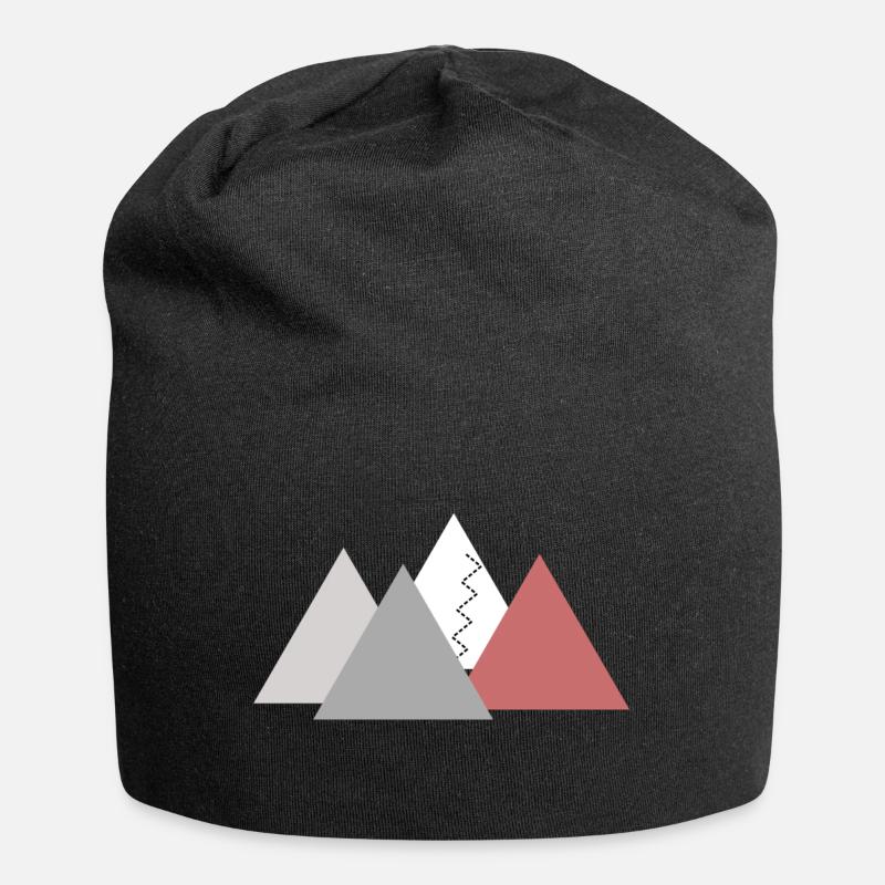Mountains; mountains - Jersey Beanie - black