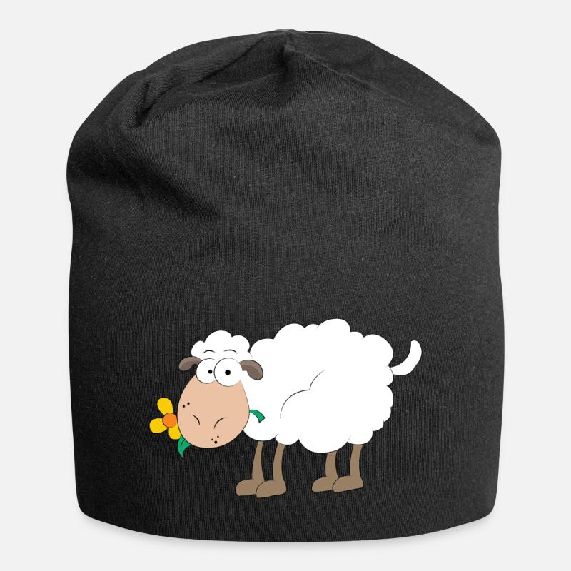 Schaf - Jersey-Beanie - Schwarz