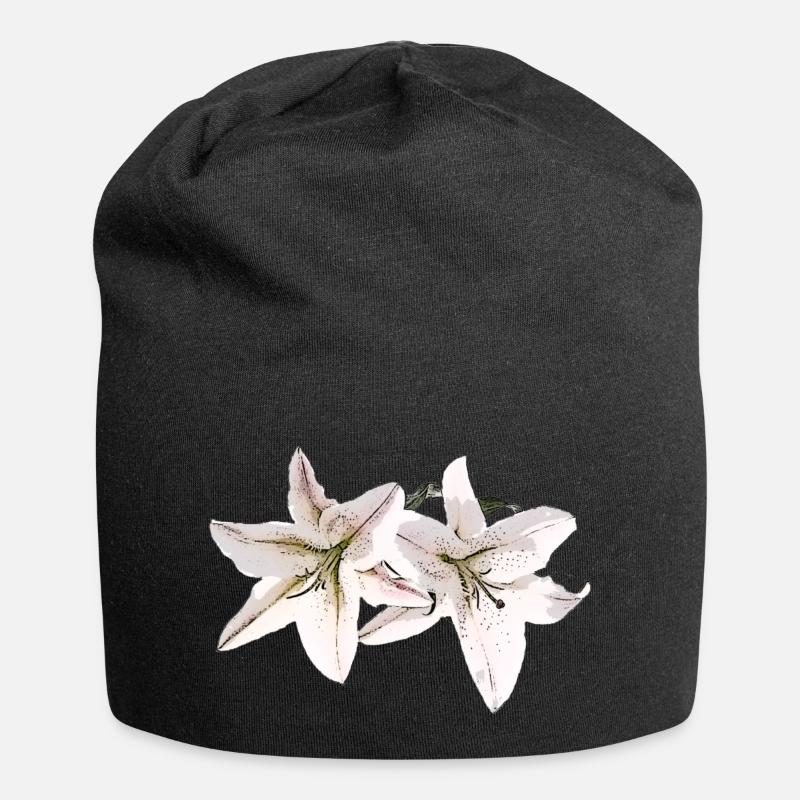 Lily / Lilium / Lily - Bonnet en jersey - noir