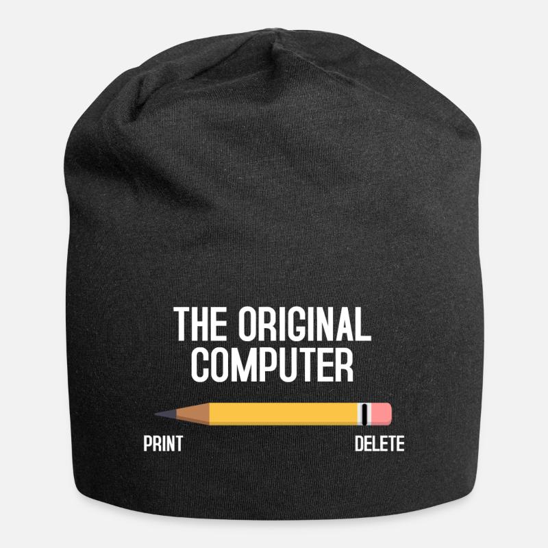 Computer - Jersey-Beanie - Schwarz