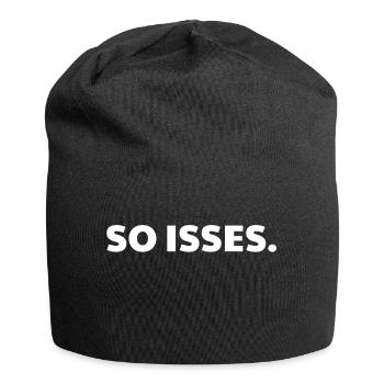SO ISSES * Spruch * Geschenkidee * Geschenk - Jersey-Beanie - Schwarz - Vorne