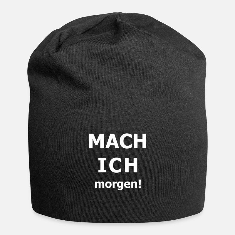 MACH ICH morgen - Jersey-Beanie - Schwarz