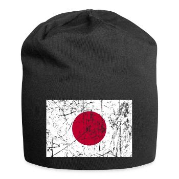 Japan flag Japan Fahne flag Flagge bandera - Jersey Beanie - black - Front