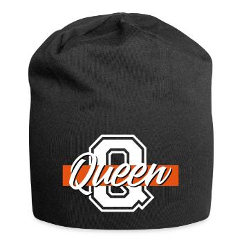 QUEEN Partnerlook - Jersey-Beanie - Schwarz - Vorne