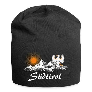 Südtirol - Jersey-Beanie - Schwarz - Vorne