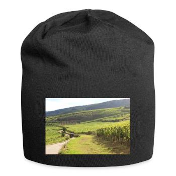 Wein Weinfelder Weinberge Weinbau Frankreich - Jersey-Beanie - Schwarz - Vorne