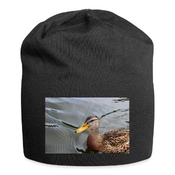 Canard caneton canard sauvage affiche animal affiche cadeau - Bonnet en jersey - noir - Devant