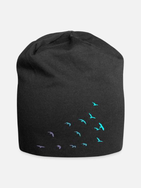 Migration des oiseaux - Bonnet en jersey - noir