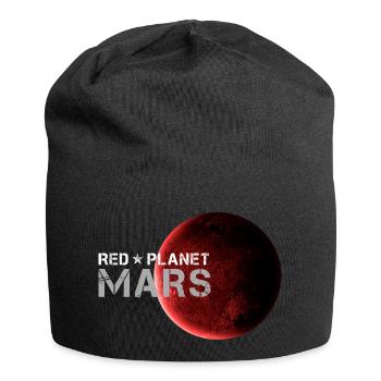Mars Red Planet Gift for Space Fans - Jersey Beanie - black - Front