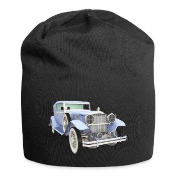 Voitures anciennes, voiture, voiture - Bonnet en jersey - noir - Devant