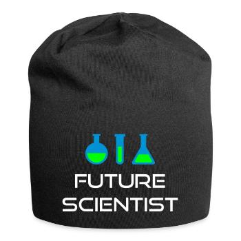 Futur scientifique (piston, tube à essai) - Bonnet en jersey - noir - Devant