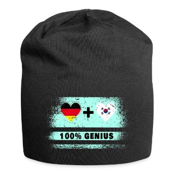 Allemagne et Corée du Sud Genial / Cadeau - Bonnet en jersey - noir - Devant
