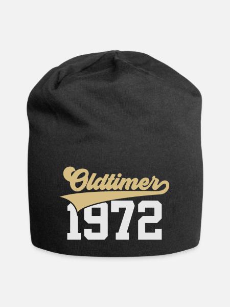 54. GEBURTSTAG OLDTIMER 1972 - Jersey-Beanie - Schwarz