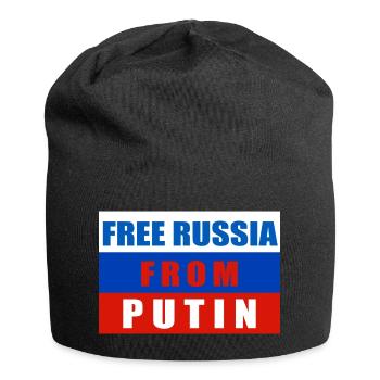 Free Russia From Putin - Jersey-Beanie - Schwarz - Vorne